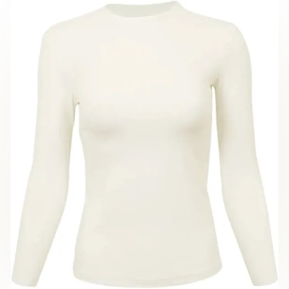 NEW Linda Leal Long Sleeve Shell Nylon Shirt in White